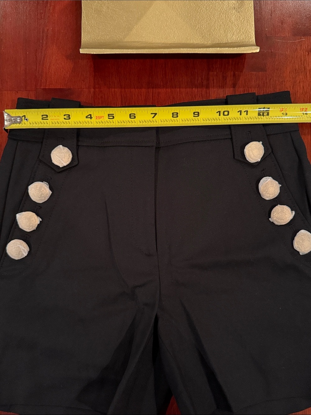 Black sailor button shorts - Picture 4 of 5